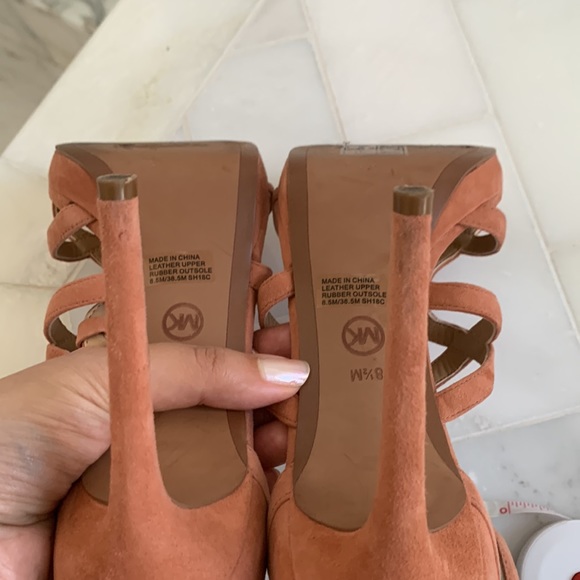 Michael Kors Blush Suede Heels - Picture 7 of 7